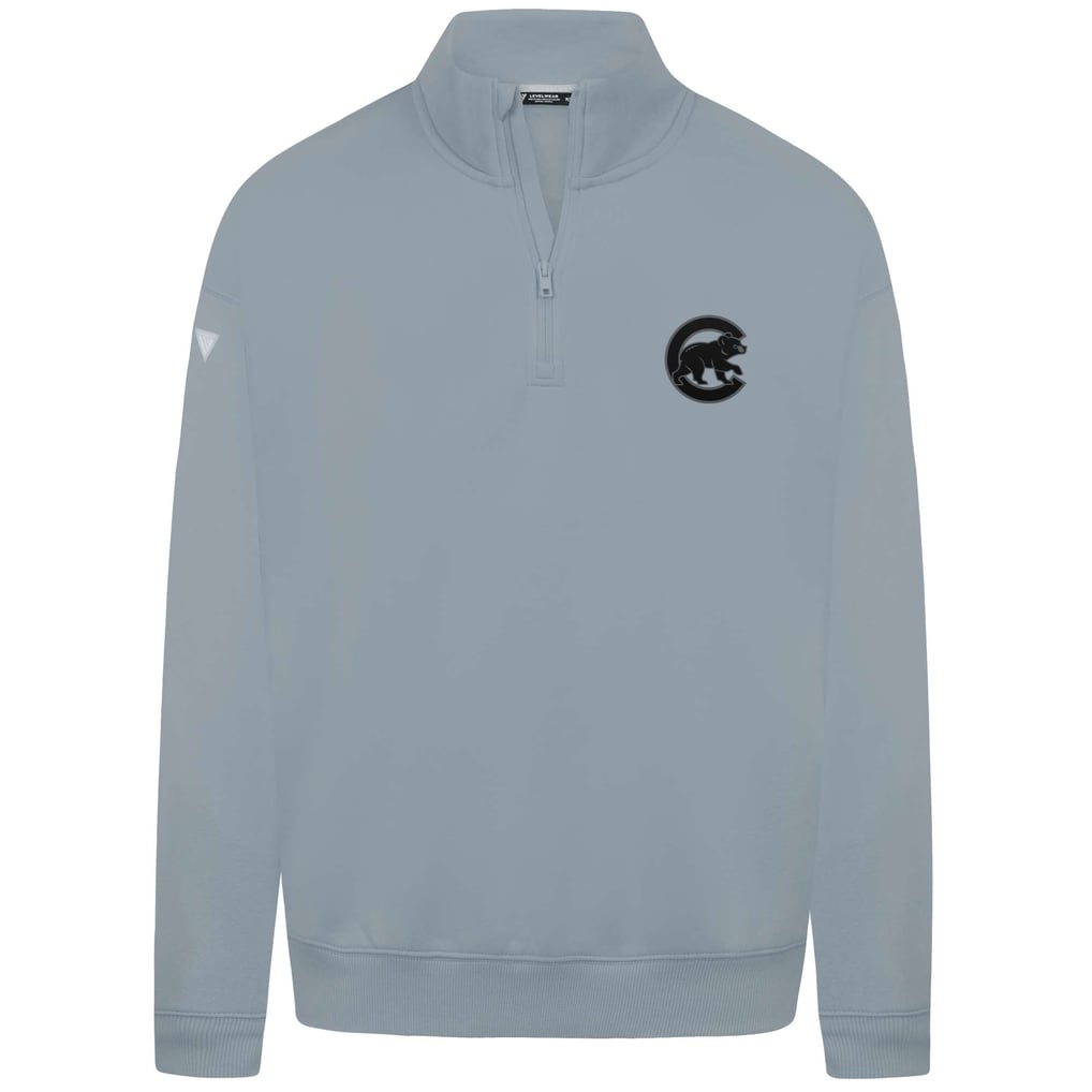  Chicago Cubs Levelwear Murray Nightfall Quarter-Zip Top - Gray