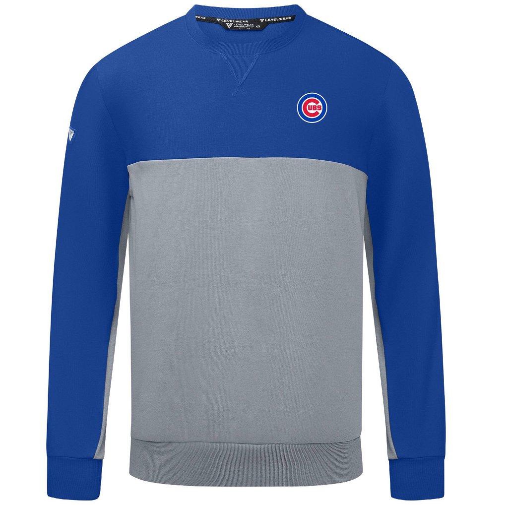 Chicago Cubs Levelwear Legacy Insignia 2.0 Pullover Sweatshirt - Royal/Gray