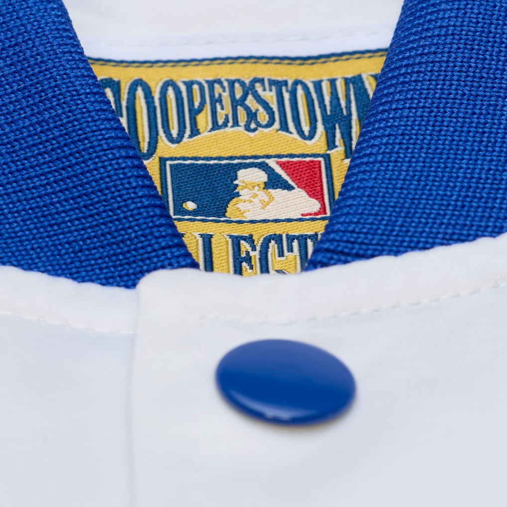 Chicago Cubs Mitchell & Ness Cooperstown Collection Arctic Lightweight Satin Full-Snap Jacket - White