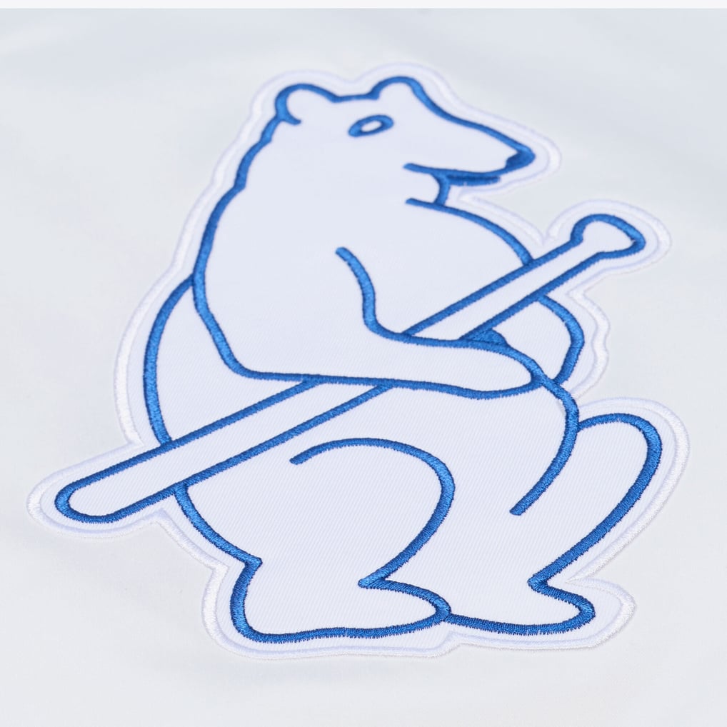 Chicago Cubs Mitchell & Ness Cooperstown Collection Arctic Lightweight Satin Full-Snap Jacket - White