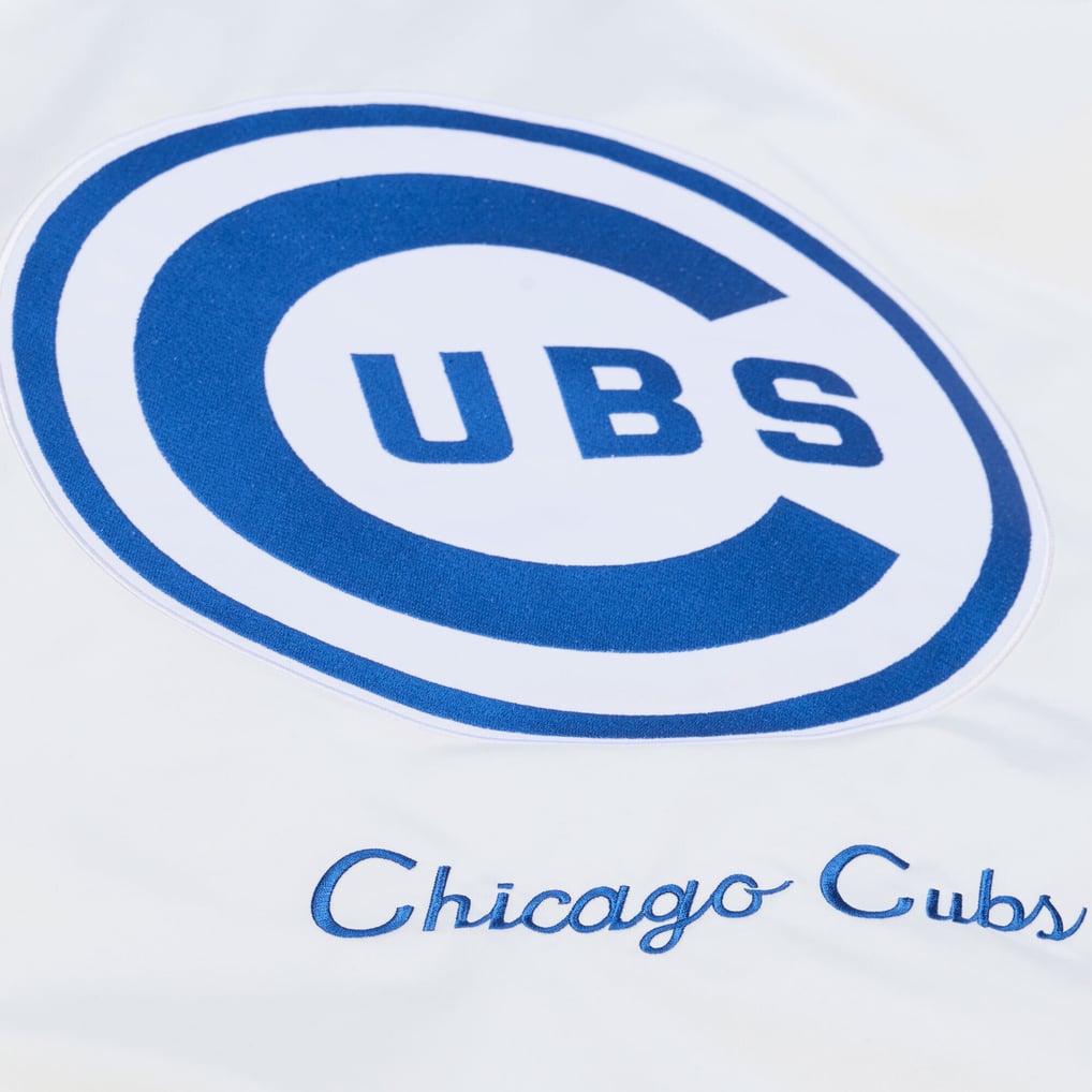 Chicago Cubs Mitchell & Ness Cooperstown Collection Arctic Lightweight Satin Full-Snap Jacket - White