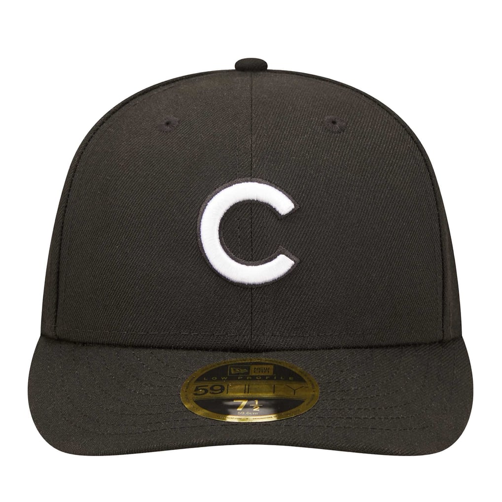 Chicago Cubs New Era Low Profile 59FIFTY Fitted Hat - Black