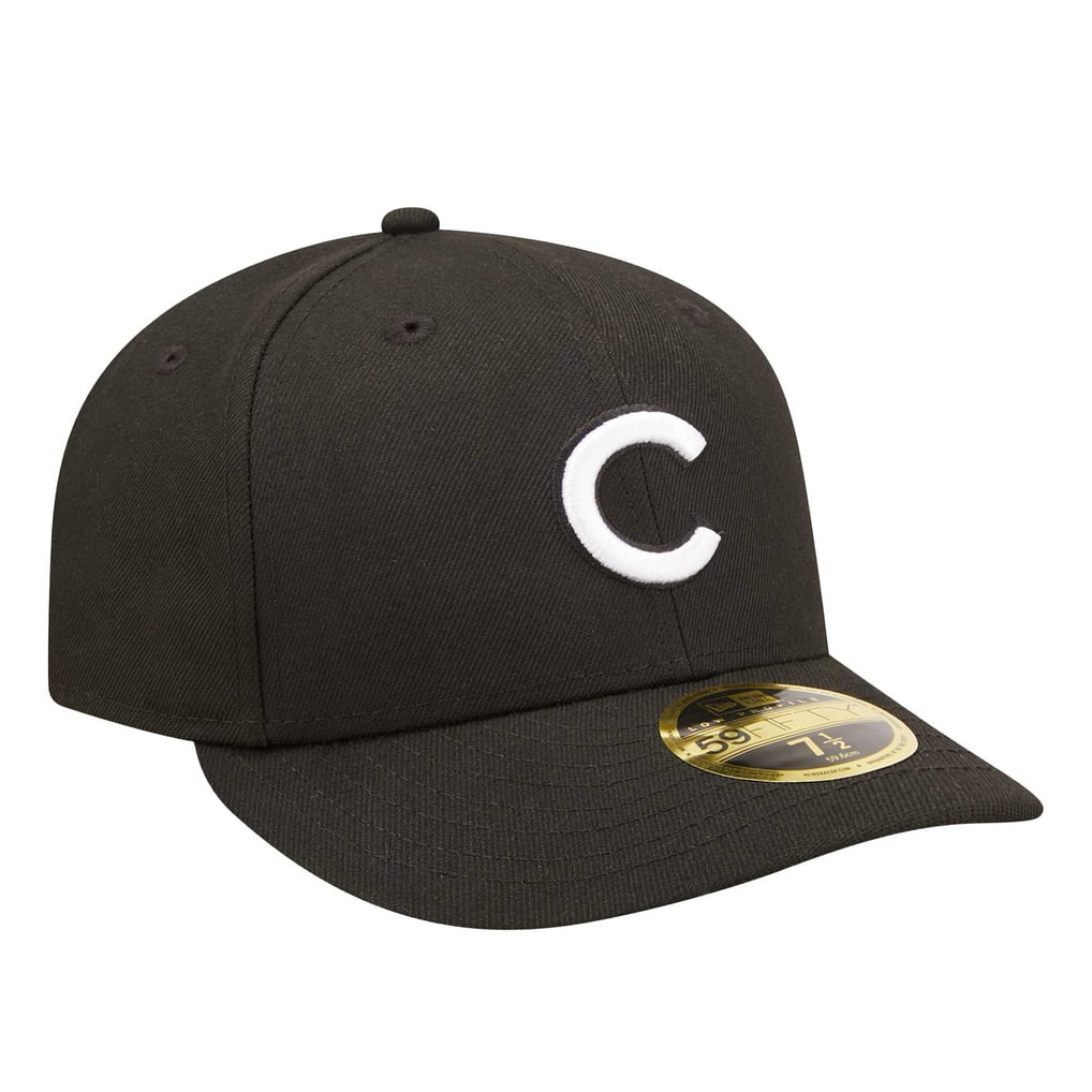 Chicago Cubs New Era Low Profile 59FIFTY Fitted Hat - Black