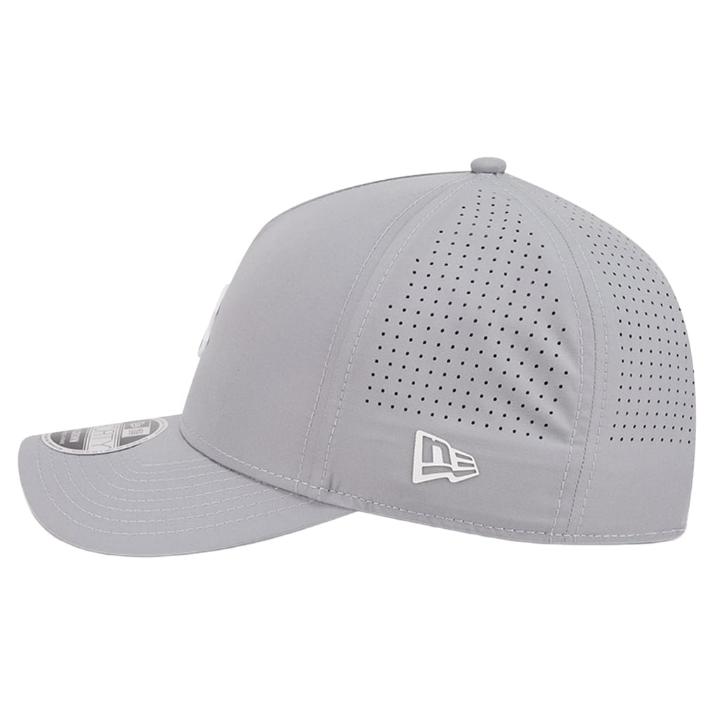  Chicago Cubs New Era Micro Logo 9FORTY M-Crown A-Frame Adjustable Hat - Gray