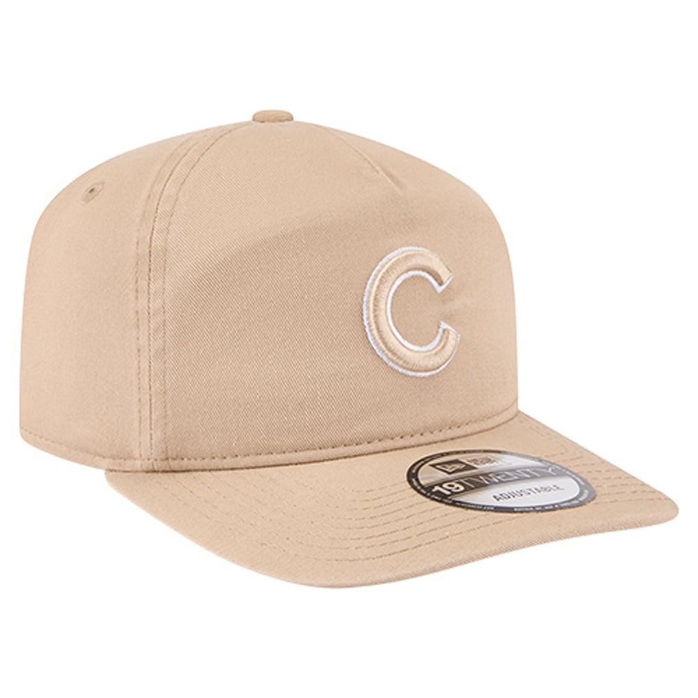 Chicago Cubs New Era Cam 19TWENTY Adjustable Hat - Light Beige