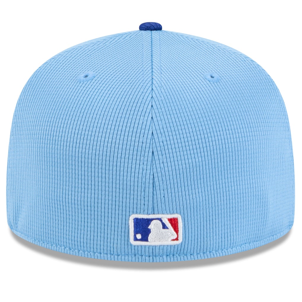  Chicago Cubs New Era 2025 Spring Training 59FIFTY Fitted Hat - Light Blue/Royal