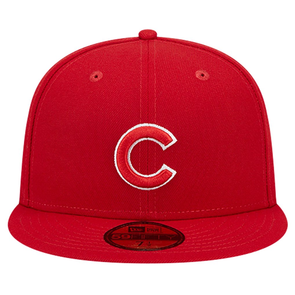 Chicago Cubs New Era Logo 59FIFTY Fitted Hat - Red