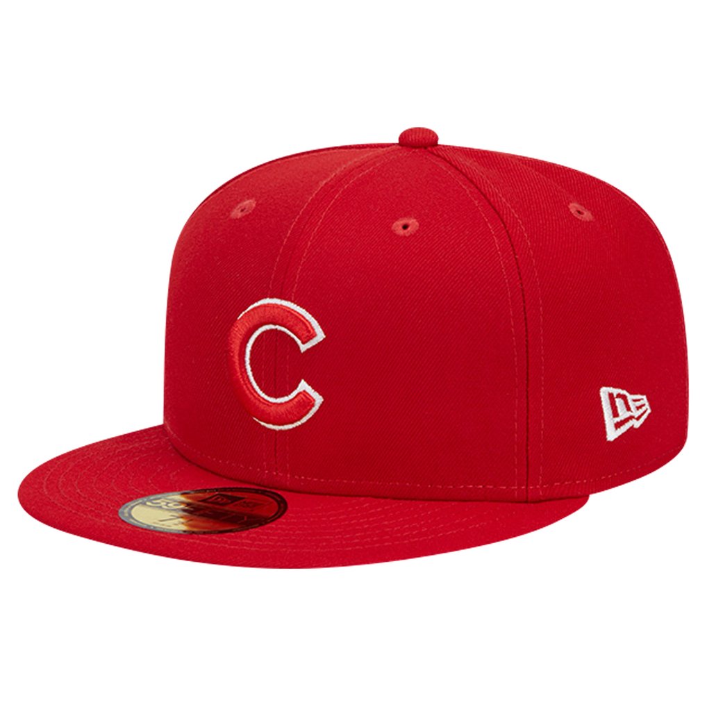 Chicago Cubs New Era Logo 59FIFTY Fitted Hat - Red