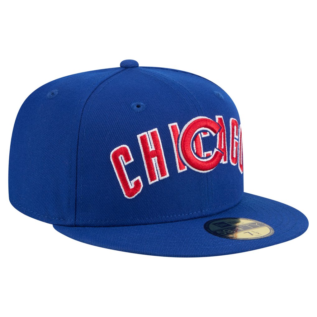 Chicago Cubs New Era Overlap 59FIFTY Fitted Hat - Royal