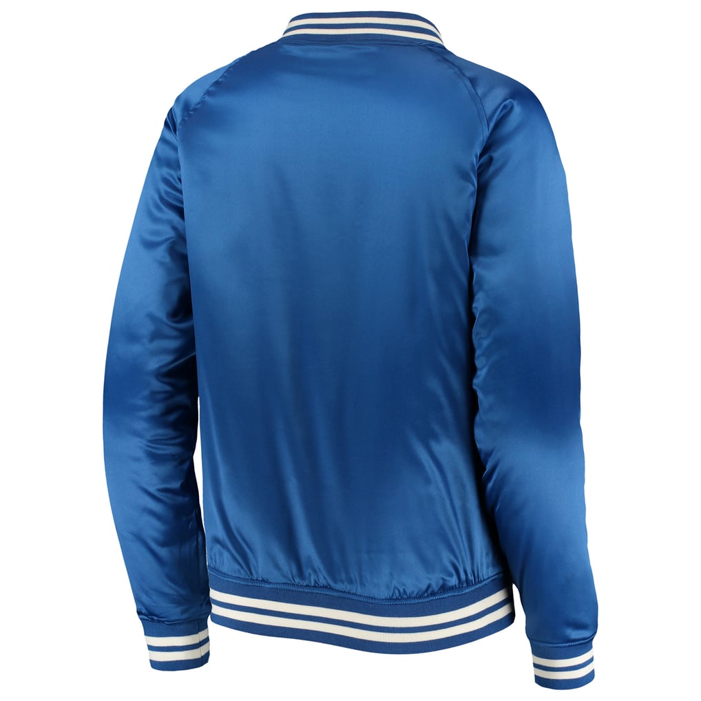 Chicago Cubs New Era Satin Raglan Full-Snap Jacket - Royal