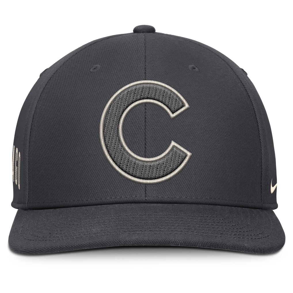 Chicago Cubs Nike Statement Pro Snapback Hat - Anthracite