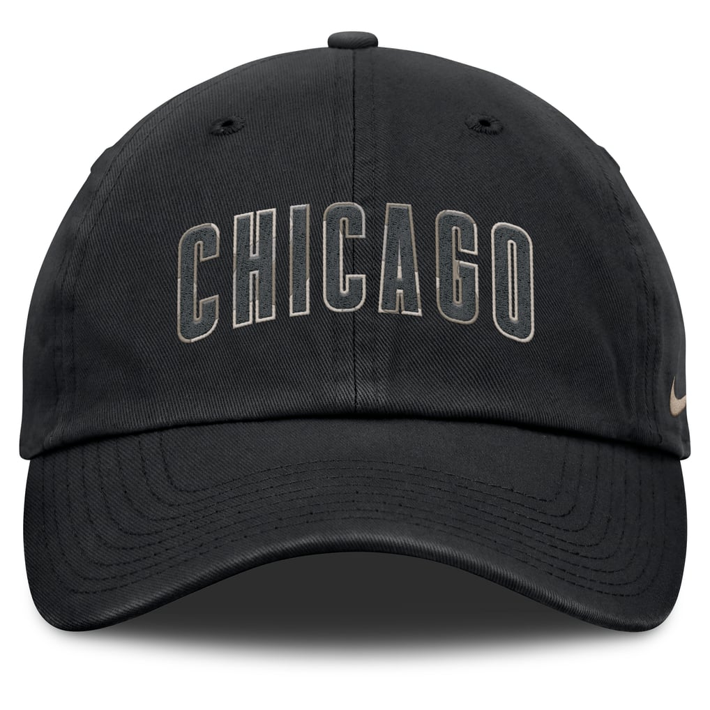 Chicago Cubs Nike Camo Pack Club Adjustable Hat - Black