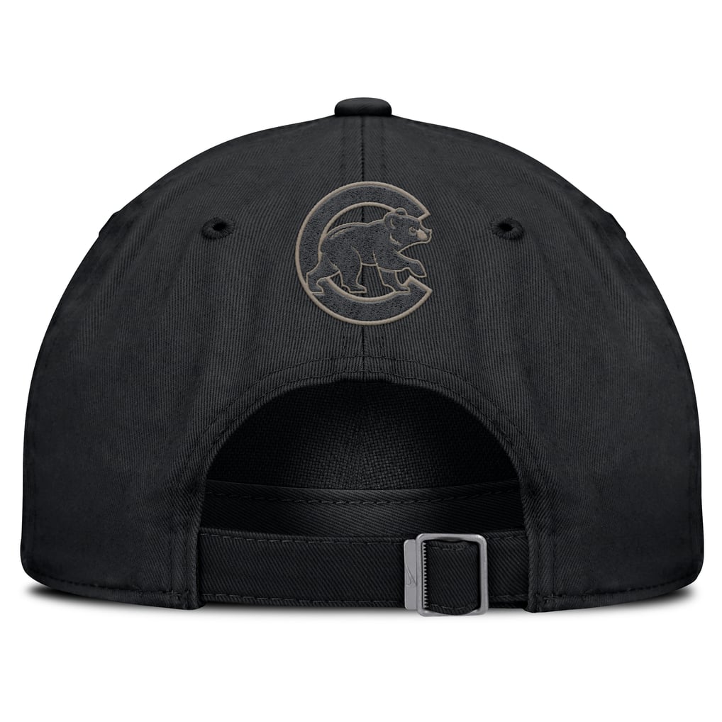 Chicago Cubs Nike Camo Pack Club Adjustable Hat - Black
