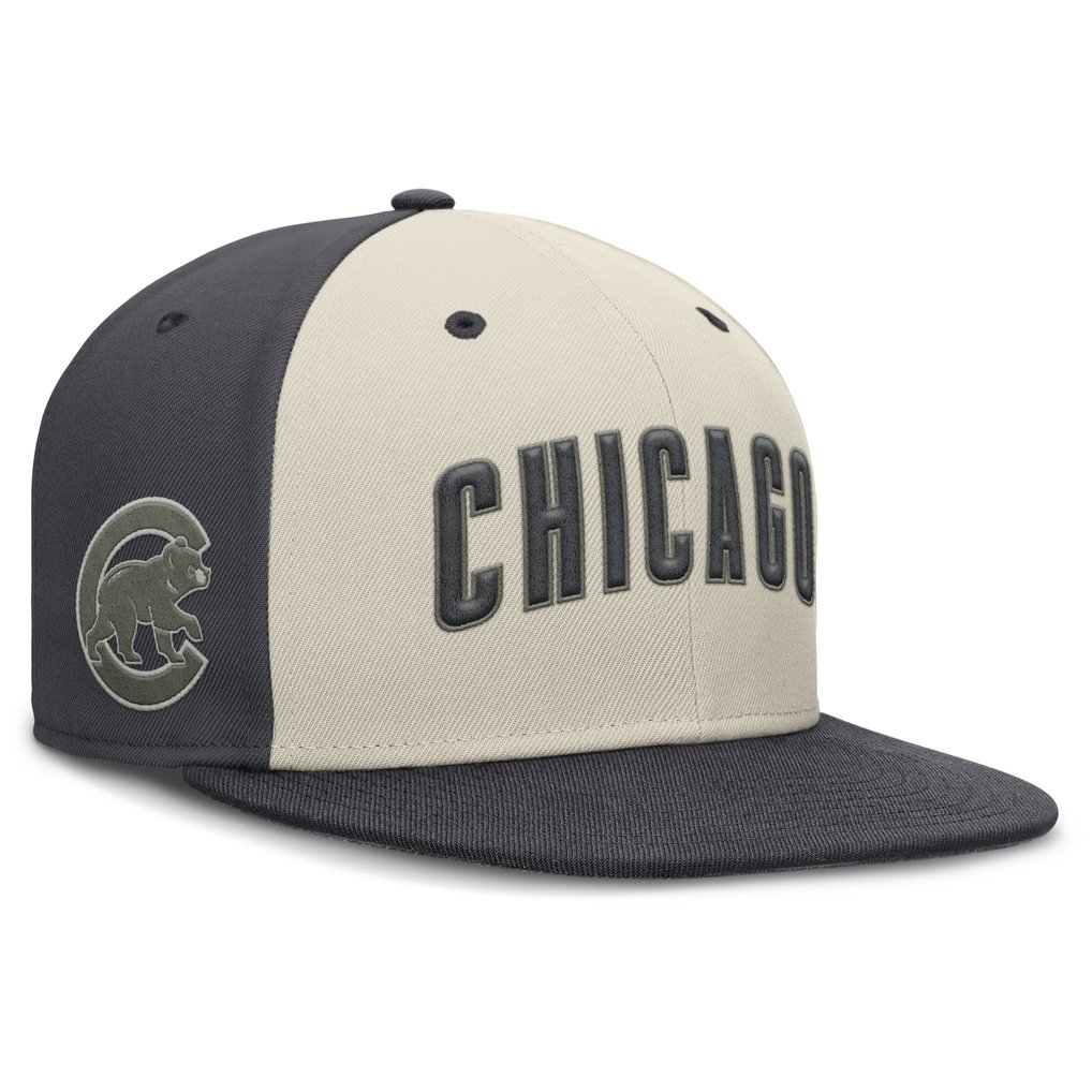  Chicago Cubs Nike Dri-FIT True Fitted Hat - Cream