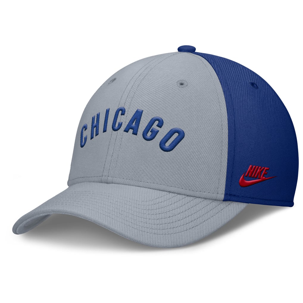 Chicago Cubs Nike Rise Swoosh Performance Flex Hat - Gray/Royal
