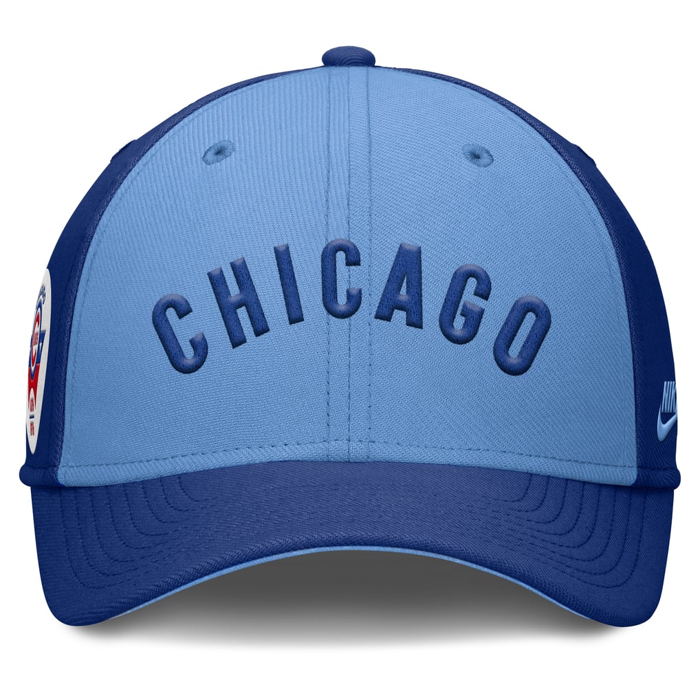 Chicago Cubs Nike Rise Swoosh Performance Flex Hat - Royal/Light Blue