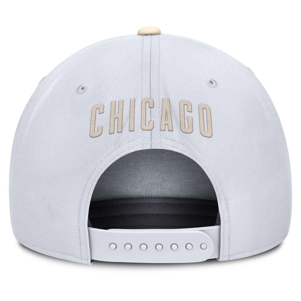  Chicago Cubs Nike Pro Performance Snapback Hat - White/Cream