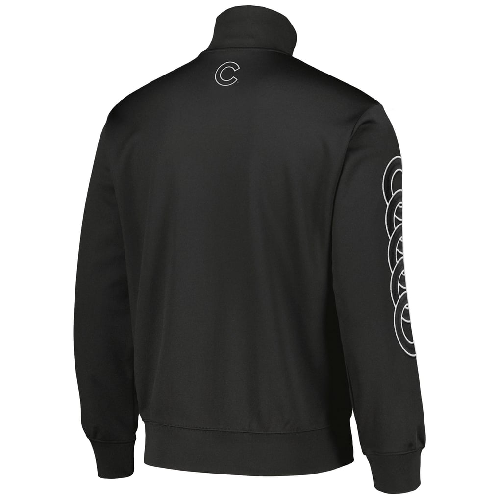 Chicago Cubs PLEASURES Pitcher Full-Zip Track Jacket - Black