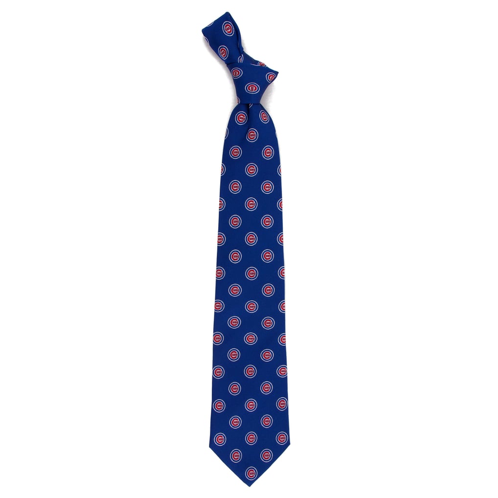 Chicago Cubs Echo Woven Silk Tie - Royal