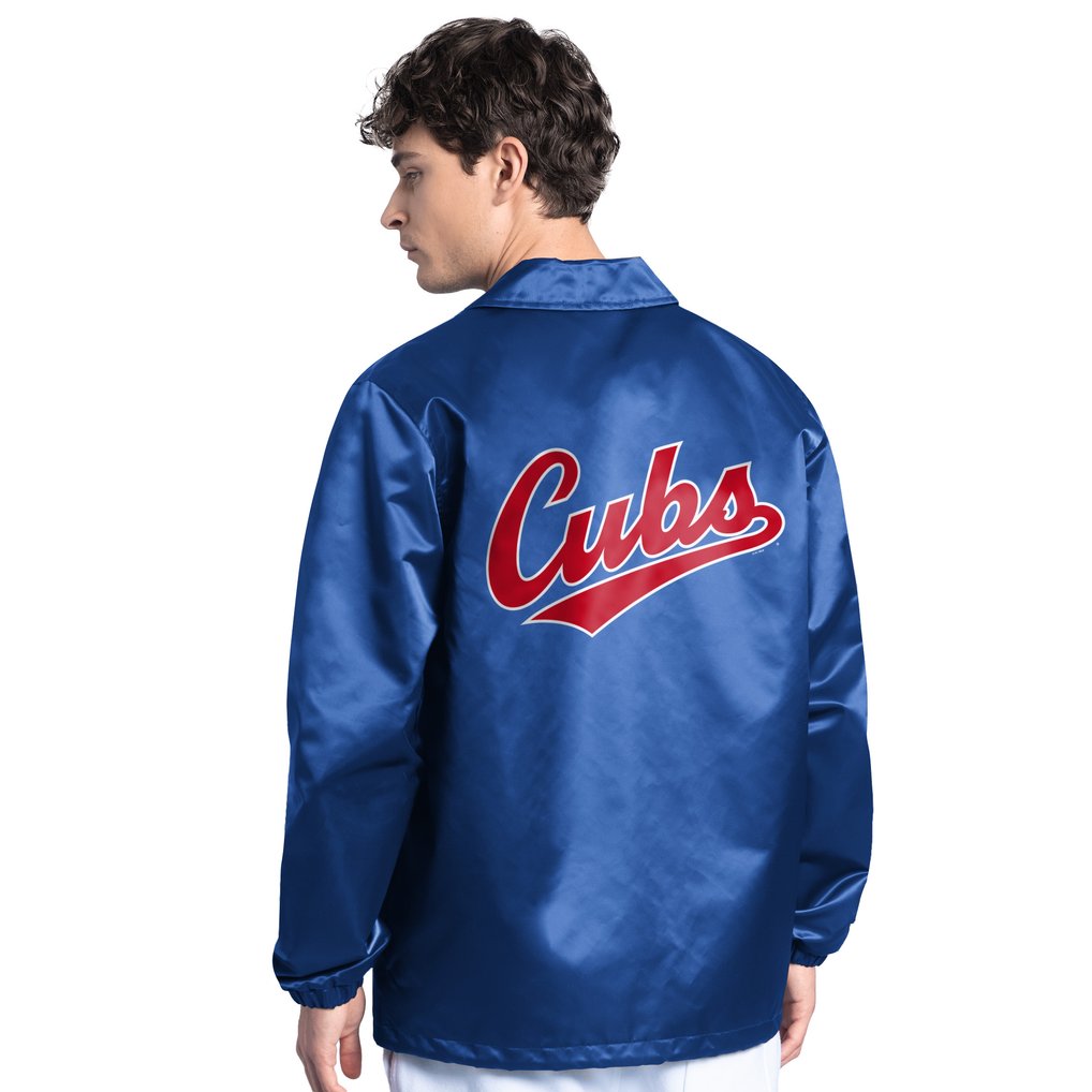  Chicago Cubs Starter Cooperstown Collection Point Man Full-Snap Coaches Jacket - Royal