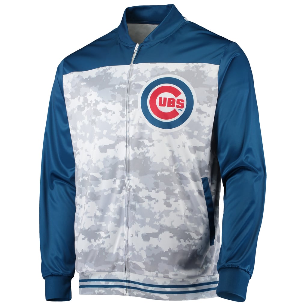 Chicago Cubs Stitches Camo Full-Zip Jacket - Royal