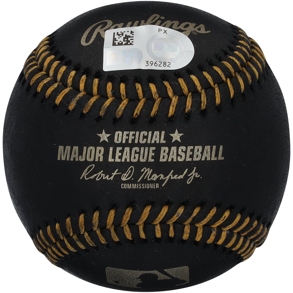 Pete Crow-Armstrong Chicago Cubs Autographed Fanatics Authentic Black Leather Baseball