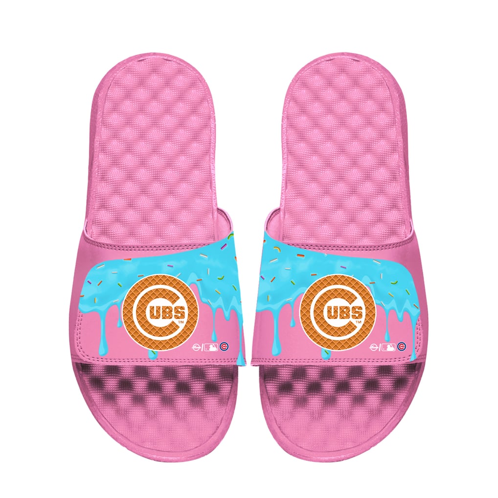 Chicago Cubs ISlide Unisex Ice Cream Drip Slide Sandals - Pink