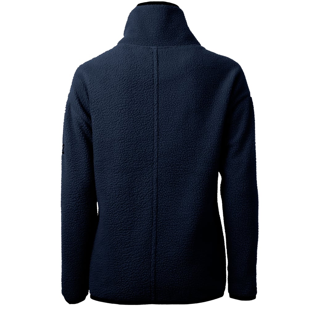 Chicago Cubs Cutter & Buck Women's Cascade Eco Sherpa Fleece Quarter-Zip Pullover Jacket - Navy