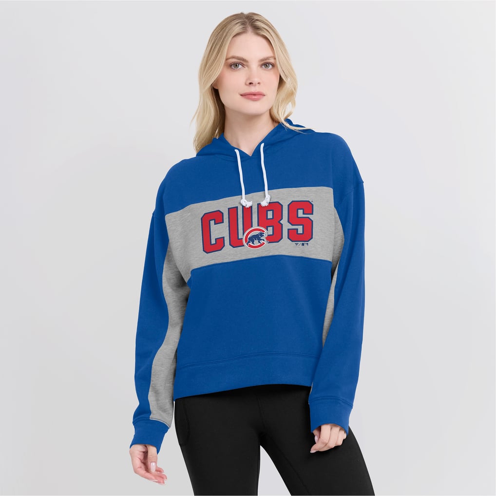 Chicago Cubs Fanatics Women's Filled Stat Sheet Pullover Hoodie - Royal