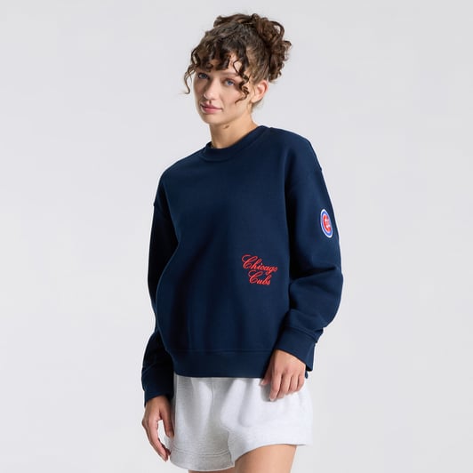 Chicago Cubs lululemon Women's Oversized Steady State Crew - True Navy