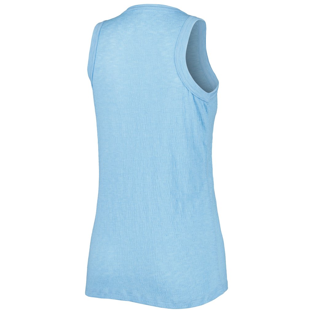 Chicago Cubs Soft as a Grape Women's Tri-Blend Tank Top - Royal