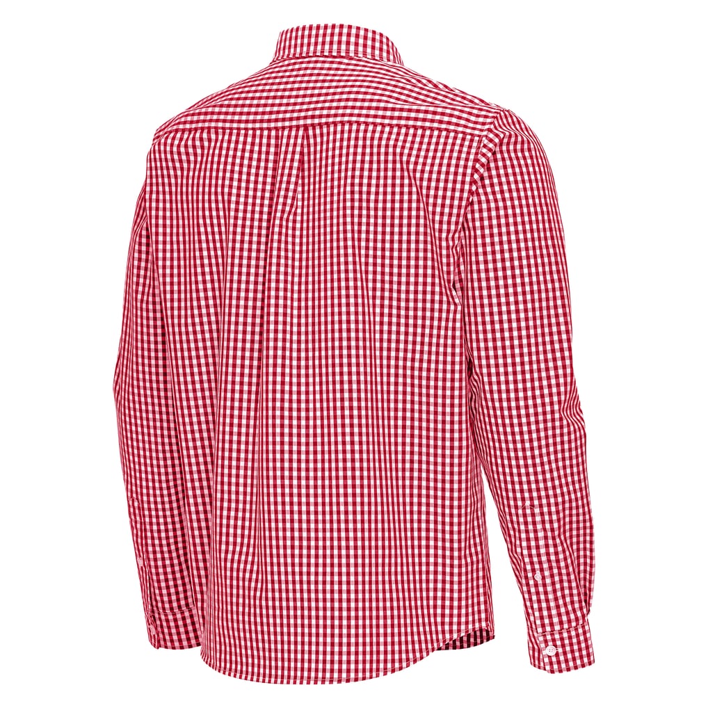 Chicago Fire Antigua Ellis Tri-Blend Long Sleeve Button-Down Shirt - Red