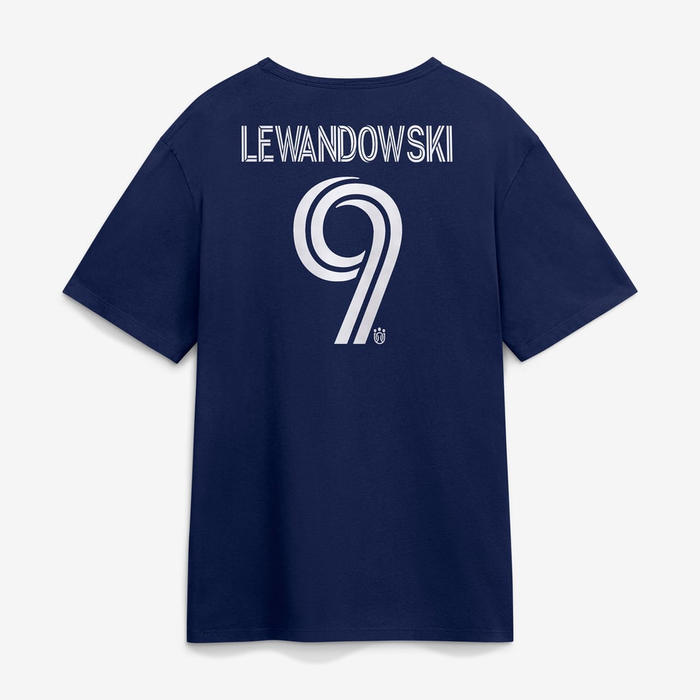 Robert Lewandowski Chicago Fire Authentic Stack Name & Number T-Shirt - Navy