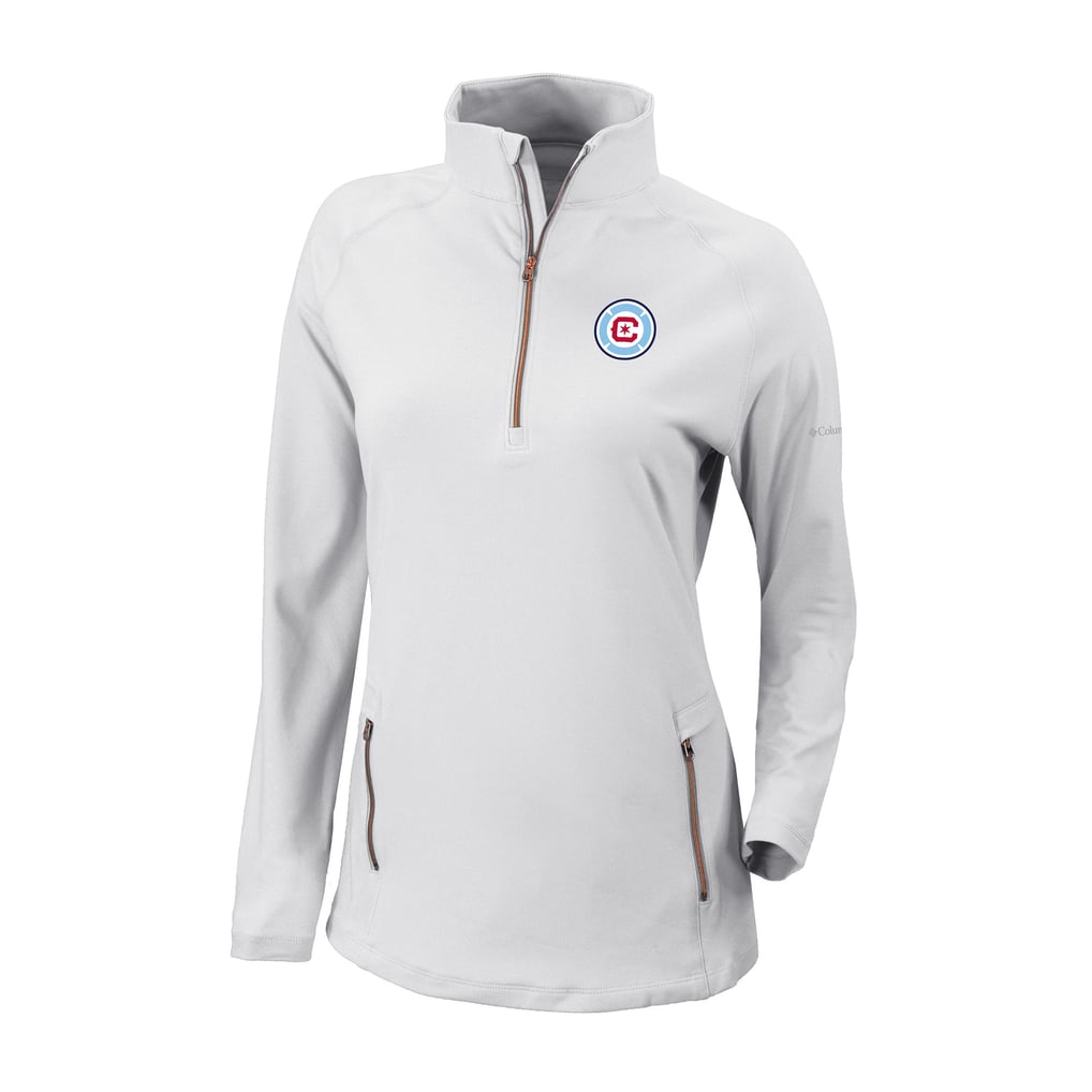 Chicago Fire Columbia Women's Outward Nine Omni-Wick Quarter-Zip Pullover - White