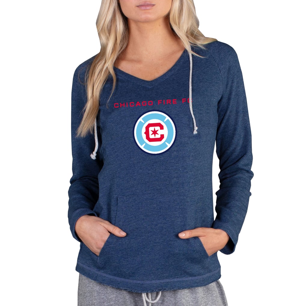 Chicago Fire Concepts Sport Women's Mainstream Terry Pullover Hoodie - Navy