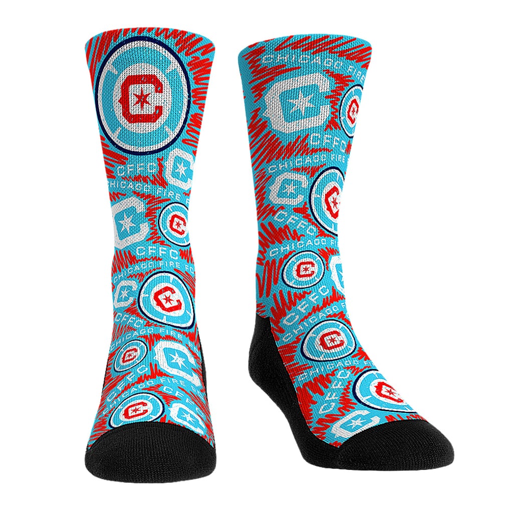 Chicago Fire Rock Em Socks Youth Three-Pack Crew Socks Set