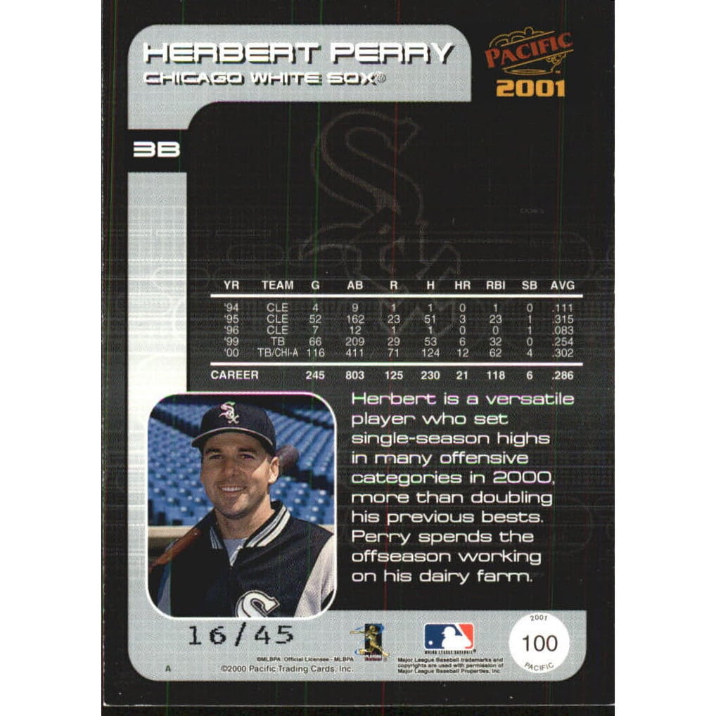 2001 Pacific Extreme LTD #100 Herbert Perry