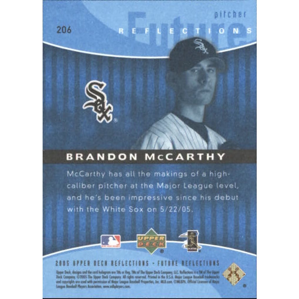 2005 Reflections Blue #206 Brandon McCarthy FR