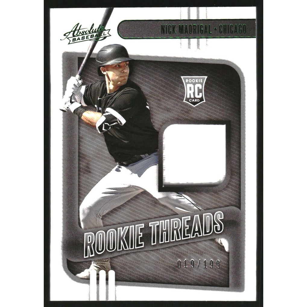 2021 Absolute Rookie Threads Green #57 Nick Madrigal