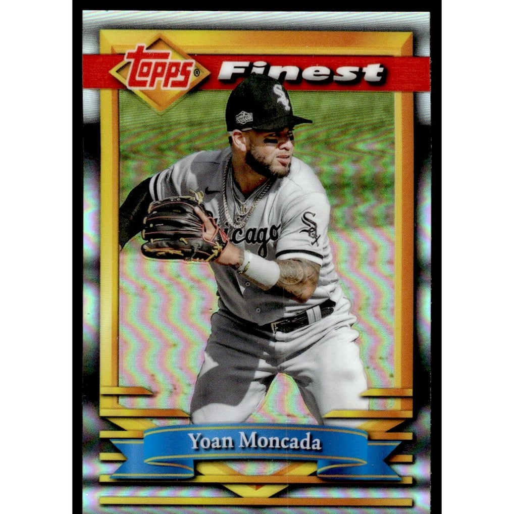 2021 Finest Flashbacks Refractors #7 Yoan Moncada