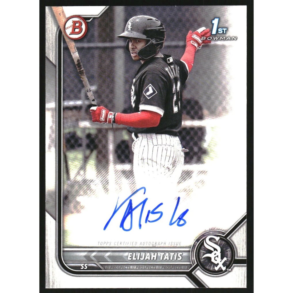 2022 Bowman Prospect Autographs #PPAET Elijah Tatis
