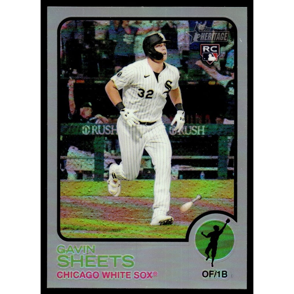 2022 Topps Heritage Chrome Silver Refractors #181 Gavin Sheets