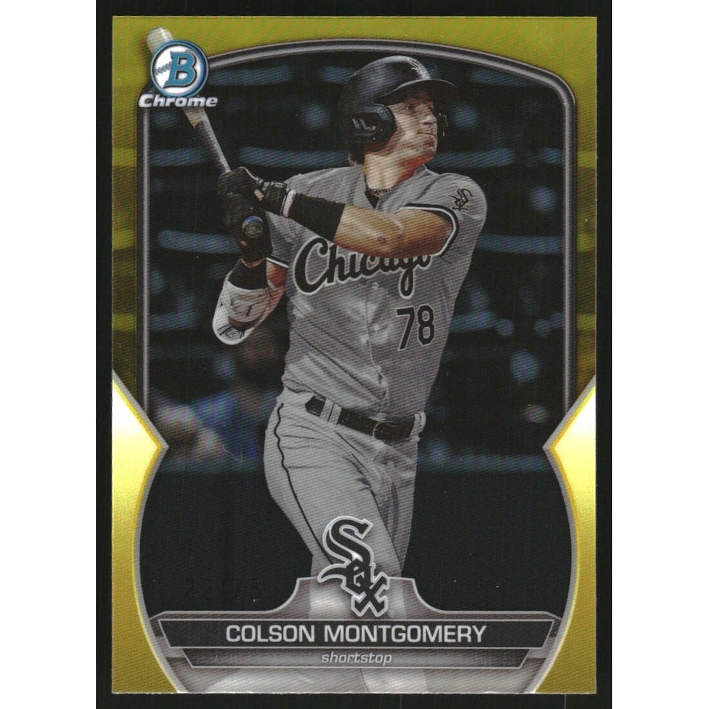 2023 Bowman Chrome Draft Yellow Refractors #BDC191 Colson Montgomery
