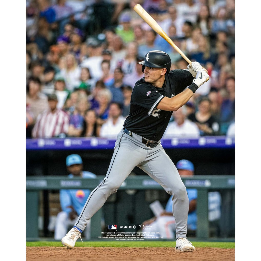 Colson Montgomery Chicago White Sox Unsigned Fanatics Authentic MLB Debut Batting Photograph