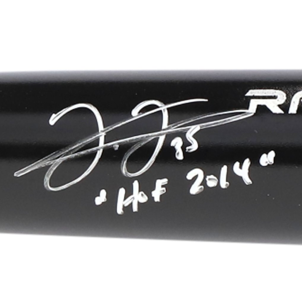 Frank Thomas Chicago White Sox Fanatics Authentic Autographed Black Rawlings Pro Bat with "HOF 2014" Inscription