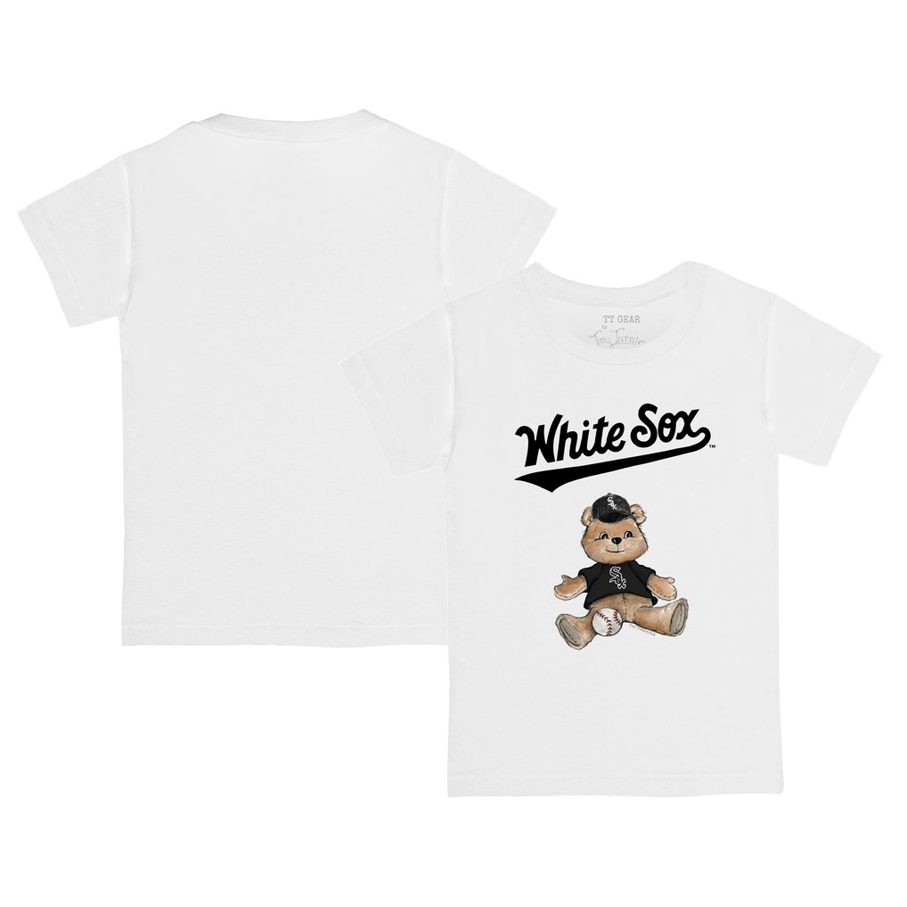 Chicago White Sox Tiny Turnip Infant Teddy Boy T-Shirt - White