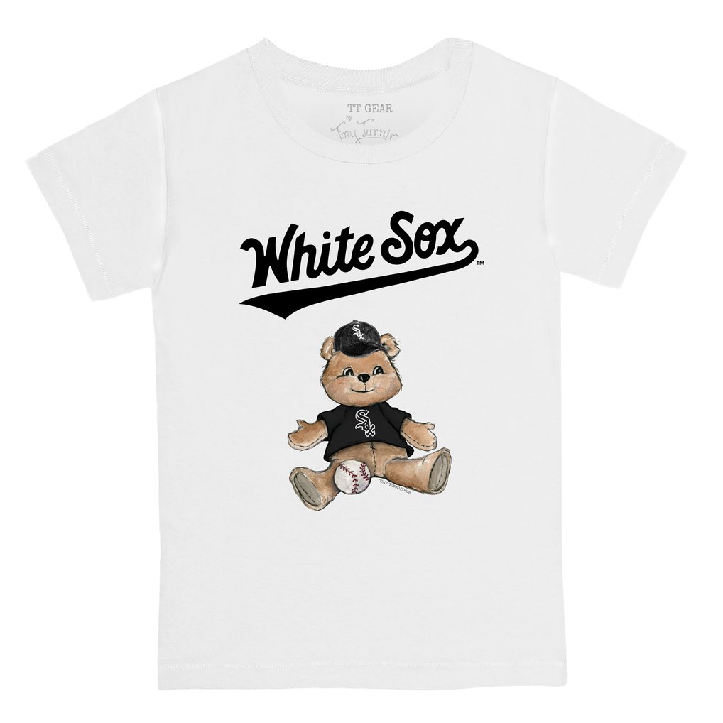 Chicago White Sox Tiny Turnip Infant Teddy Boy T-Shirt - White