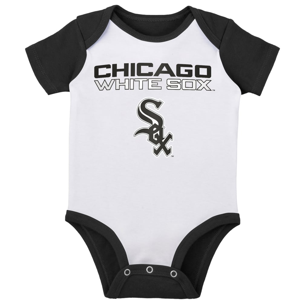 Chicago White Sox Infant Two-Pack Little Slugger Bodysuit Set - White/Heather Gray