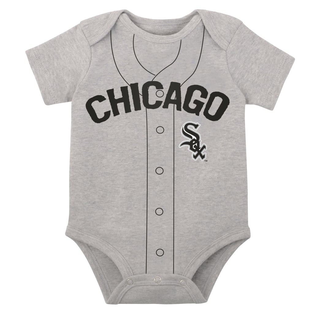 Chicago White Sox Infant Two-Pack Little Slugger Bodysuit Set - White/Heather Gray