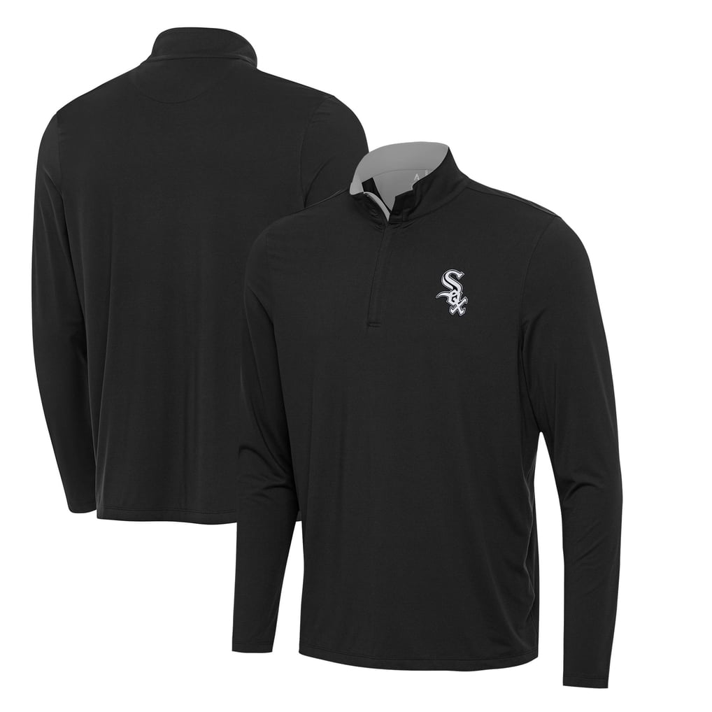  Chicago White Sox Antigua Content Quarter-Zip Top - Black
